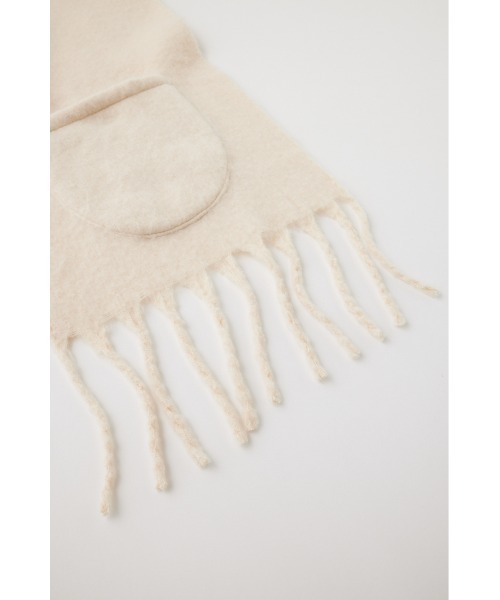 MOUSSY（マウジー）の「PATCH POCKET ストール（マフラー・レディース・ダークブラウン/アイボリー/ブルー・FREE）」の18枚目の写真