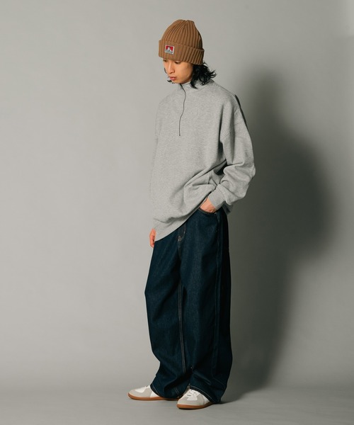 UNIIT(ユニット)の「【UNIIT/ユニット】ヘビーウェイト 裏起毛 ビッグシルエット ハーフジップスウェット フロントジップ(スウェット・メンズ・グレー/ブラック/オフホワイト/ブルー系その他・MEDIUM/LARGE/X-LARGE)」の21枚目の写真