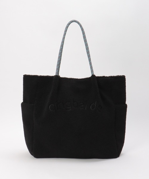 ikka(イッカ)の「ボアロゴ入りビッグトートバッグ(トートバッグ・レディース・モカ/ブラック/オフホワイト/その他1/キャメル/ブラウン/ホワイト/ダークグレー/その他2・FREE)」の4枚目の写真