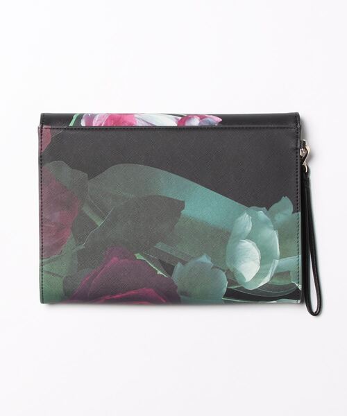 Ted Baker（テッドベーカー）の「PAPIKON ローズプリント クラッチバッグ（クラッチバッグ・レディース・ブラック・O/S）」の2枚目の写真