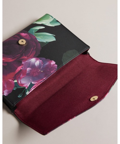 Ted Baker（テッドベーカー）の「PAPIKON ローズプリント クラッチバッグ（クラッチバッグ・レディース・ブラック・O/S）」の6枚目の写真