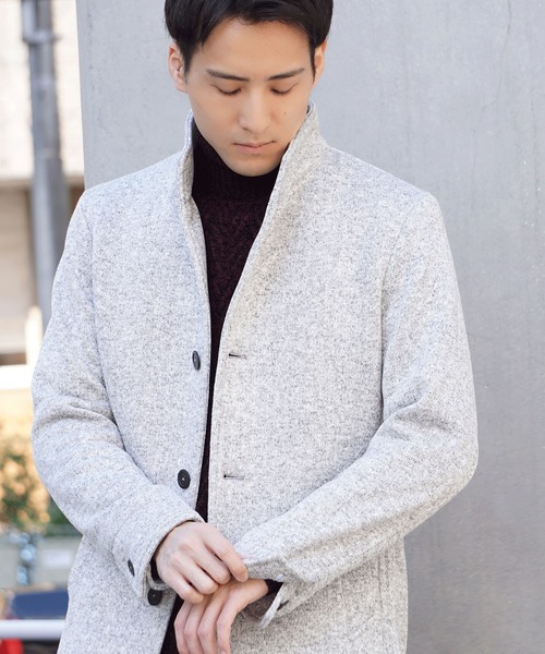 【セール】セーターフリーススタンドコート（その他アウター）｜HIDEAWAYS NICOLE（ハイダウェイニコル）