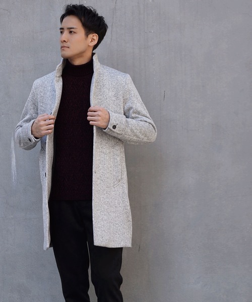 【セール】セーターフリーススタンドコート（その他アウター）｜HIDEAWAYS NICOLE（ハイダウェイニコル）