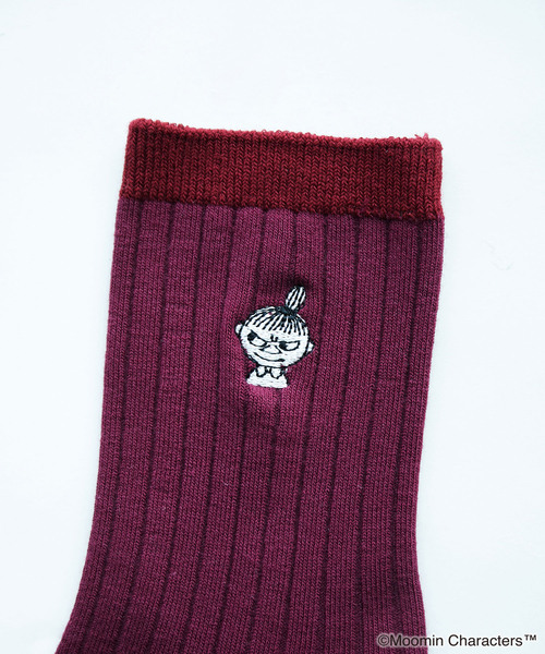 MOOMIN(ムーミン)の「【MOOMIN ×ROPE' PICNIC】ソックス(ソックス/靴下・レディース・ワイン/キナリ/ブラック・FREE)」の16枚目の写真