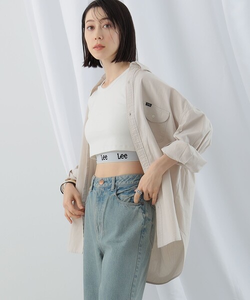 Ray BEAMS（レイビームス）の「Lee / WORK SHIRTS（シャツ/ブラウス・レディース・ベージュ/ブルー・ONE SIZE）」の7枚目の写真