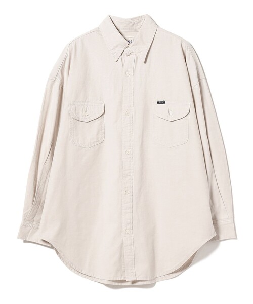 Ray BEAMS（レイビームス）の「Lee / WORK SHIRTS（シャツ/ブラウス・レディース・ベージュ/ブルー・ONE SIZE）」の15枚目の写真