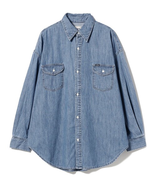 Ray BEAMS（レイビームス）の「Lee / WORK SHIRTS（シャツ/ブラウス・レディース・ベージュ/ブルー・ONE SIZE）」の20枚目の写真