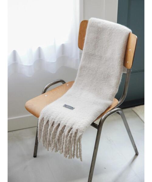 AMERICAN HOLIC（アメリカンホリック）の「シャギーBIGマフラー（マフラー・レディース・ライトグレー/イエロー/ブルー/オレンジ/ブラック・FREE）」の19枚目の写真