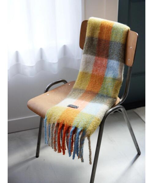 AMERICAN HOLIC（アメリカンホリック）の「シャギーBIGマフラー（マフラー・レディース・ライトグレー/イエロー/ブルー/オレンジ/ブラック・FREE）」の16枚目の写真