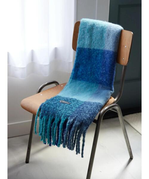 AMERICAN HOLIC（アメリカンホリック）の「シャギーBIGマフラー（マフラー・レディース・ライトグレー/イエロー/ブルー/オレンジ/ブラック・FREE）」の15枚目の写真