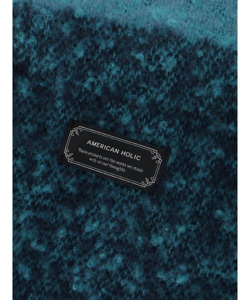 AMERICAN HOLIC（アメリカンホリック）の「シャギーBIGマフラー（マフラー・レディース・ライトグレー/イエロー/ブルー/オレンジ/ブラック・FREE）」の14枚目の写真