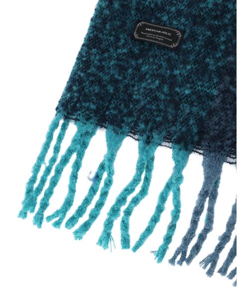 AMERICAN HOLIC（アメリカンホリック）の「シャギーBIGマフラー（マフラー・レディース・ライトグレー/イエロー/ブルー/オレンジ/ブラック・FREE）」の13枚目の写真