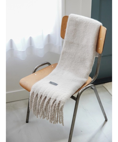 AMERICAN HOLIC（アメリカンホリック）の「シャギーBIGマフラー（マフラー・レディース・ライトグレー/イエロー/ブルー/オレンジ/ブラック・FREE）」の2枚目の写真