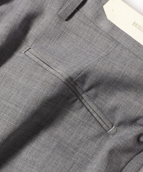 BRILLA per il gusto（ブリッラペルイルグースト）の「BRIGLIA 1949 × Brilla per il gusto/ 別注 BG21 TRAVEL ノープリーツ スラックス（その他パンツ・メンズ・シルバー/グレー・48/46/44/42/52/50）」の11枚目の写真