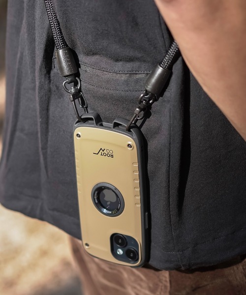 ROOT CO.（ルート）の「[iPhone15専用] ROOT CO. グラビティ ショック レジスト ケース ラギッド（スマホケース/カバー・メンズ・カーキ/タン/ブラック・F）」の8枚目の写真