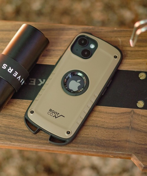 ROOT CO.（ルート）の「[iPhone15専用] ROOT CO. グラビティ ショック レジスト ケース ラギッド（スマホケース/カバー・メンズ・カーキ/タン/ブラック・F）」の9枚目の写真