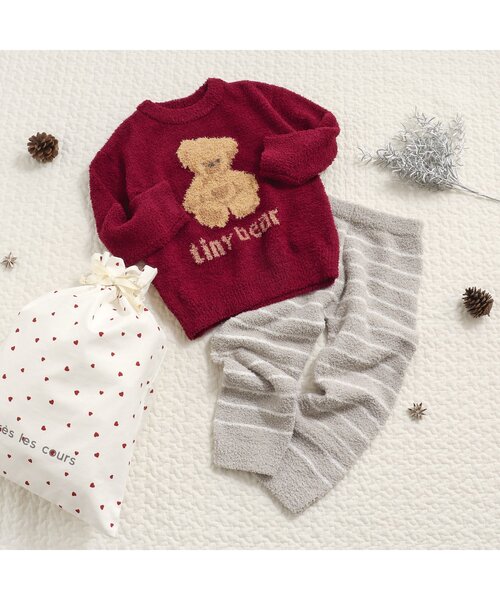 apres les cours（アプレレクール）の「星・ストライプ・ハート柄巾着（中）（ラッピングキット・キッズ・サックスブルー/レッド/ゴールド・FREE）」の14枚目の写真