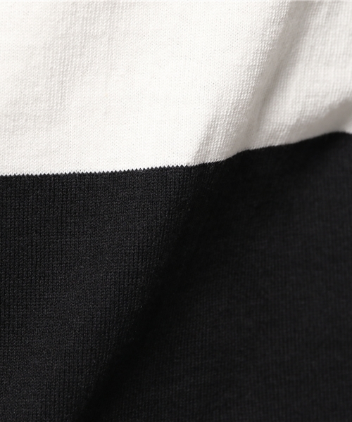 WHO'S WHO gallery（フーズフーギャラリー）の「【BOYMAN】パネルボーダークルー（Tシャツ/カットソー・メンズ・レッド/ネイビー/ホワイト・MEDIUM/LARGE）」の7枚目の写真