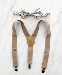 TIMELESS&THREE（タイムレスアンドスリー）の「フラワーボウタイ＆サスペンダーセット(KIDS）（蝶ネクタイ）」