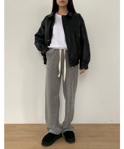 【DIDOT.】ベロアスウェットパンツ（スウェットパンツ）｜Didot.showroom（ディドット ショールーム）