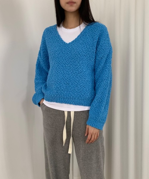 Didot.showroom（ディドット ショールーム）の「【DIDOT.】ベロアスウェットパンツ（スウェットパンツ・レディース・ブラック/ベージュ/ブラウン/ヘザーグレー・FREE）」の9枚目の写真