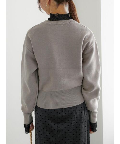 Te chichi（テチチ）の「ミラノリブクルーネックカーディガン（カーディガン/ボレロ・レディース・グレー/ブルー/オフホワイト/ピンク/ミント・F）」の16枚目の写真