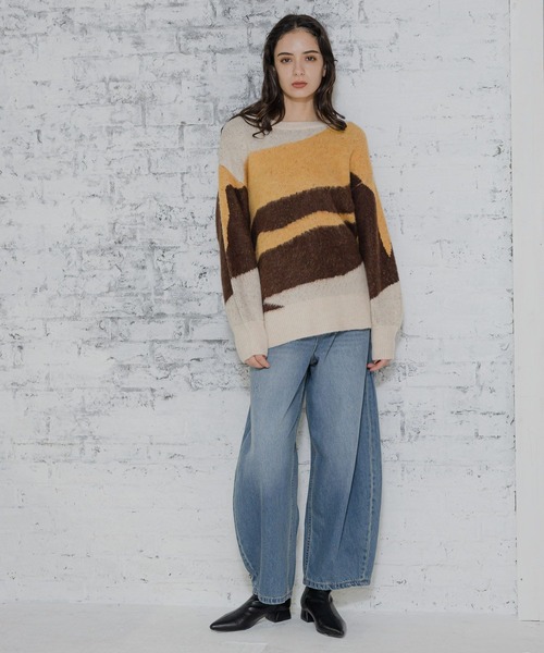 LAKOLE(ラコレ)の「7ゲージジャガードプルオーバー / 997046(ニット/セーター・レディース・レッド系その他/ブルー系その他/ブラウン系その他/パープル系その他・MEDIUM/SMALL)」の6枚目の写真