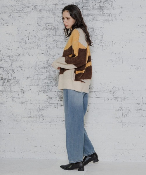 LAKOLE(ラコレ)の「7ゲージジャガードプルオーバー / 997046(ニット/セーター・レディース・レッド系その他/ブルー系その他/ブラウン系その他/パープル系その他・MEDIUM/SMALL)」の7枚目の写真