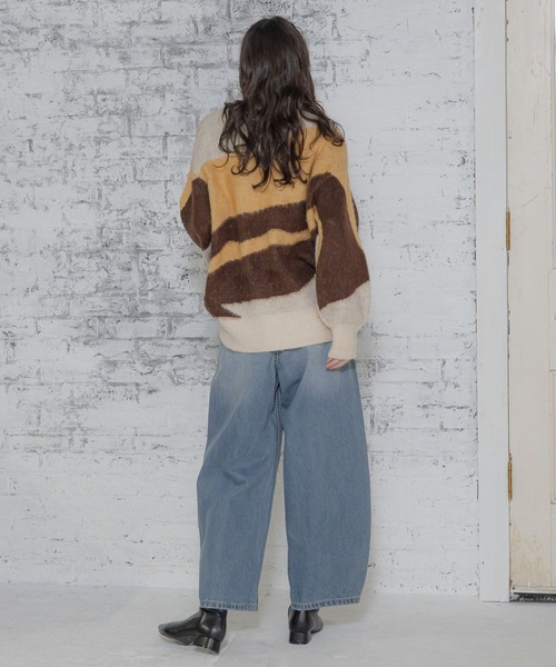 LAKOLE(ラコレ)の「7ゲージジャガードプルオーバー / 997046(ニット/セーター・レディース・レッド系その他/ブルー系その他/ブラウン系その他/パープル系その他・MEDIUM/SMALL)」の8枚目の写真