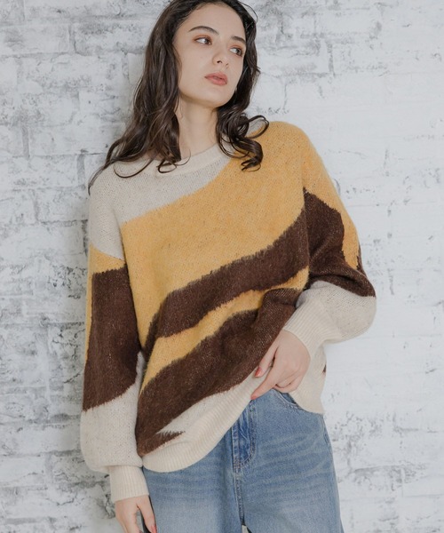 LAKOLE(ラコレ)の「7ゲージジャガードプルオーバー / 997046(ニット/セーター・レディース・レッド系その他/ブルー系その他/ブラウン系その他/パープル系その他・MEDIUM/SMALL)」の10枚目の写真