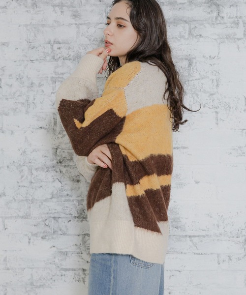 LAKOLE(ラコレ)の「7ゲージジャガードプルオーバー / 997046(ニット/セーター・レディース・レッド系その他/ブルー系その他/ブラウン系その他/パープル系その他・MEDIUM/SMALL)」の11枚目の写真