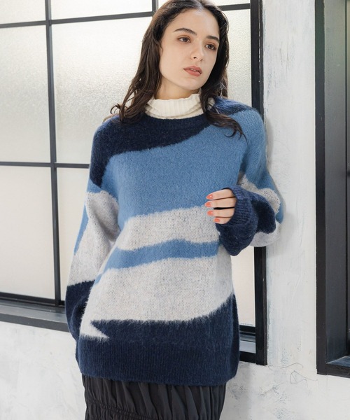 LAKOLE(ラコレ)の「7ゲージジャガードプルオーバー / 997046(ニット/セーター・レディース・レッド系その他/ブルー系その他/ブラウン系その他/パープル系その他・MEDIUM/SMALL)」の17枚目の写真