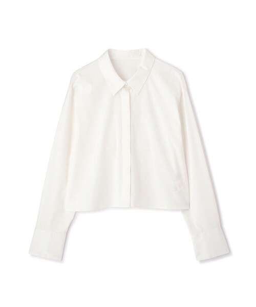 PROPORTION BODY DRESSING（プロポーションボディドレッシング）の「パール取外しシャツ / 1214110106（シャツ/ブラウス・レディース・ホワイト/ブルー・FREE）」の4枚目の写真