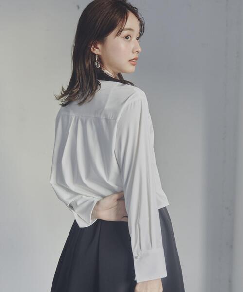PROPORTION BODY DRESSING（プロポーションボディドレッシング）の「パール取外しシャツ / 1214110106（シャツ/ブラウス・レディース・ホワイト/ブルー・FREE）」の11枚目の写真