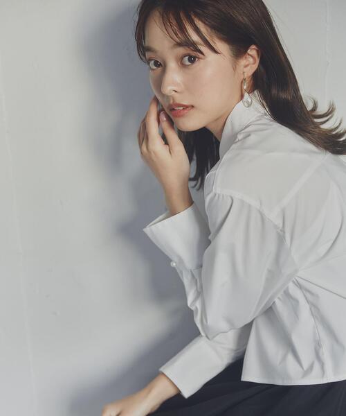 PROPORTION BODY DRESSING（プロポーションボディドレッシング）の「パール取外しシャツ / 1214110106（シャツ/ブラウス・レディース・ホワイト/ブルー・FREE）」の12枚目の写真