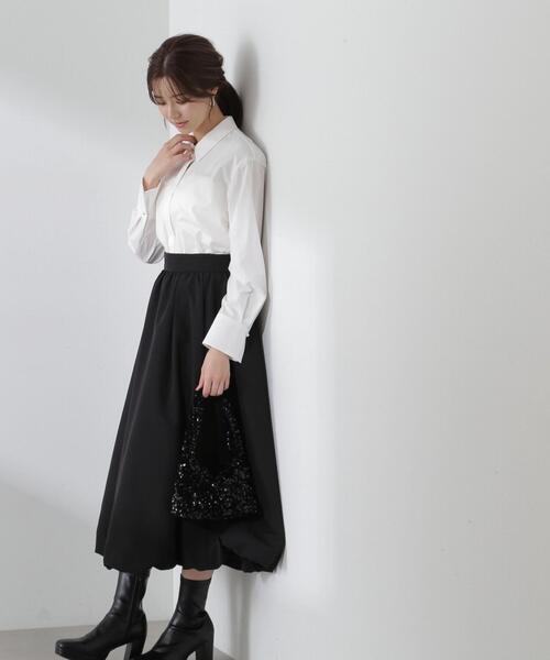 PROPORTION BODY DRESSING（プロポーションボディドレッシング）の「パール取外しシャツ / 1214110106（シャツ/ブラウス・レディース・ホワイト/ブルー・FREE）」の20枚目の写真