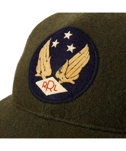 RRL キャップ　#レア物 RRL - RRL ダブルアールエル キャップ L オレンジx緑 【古着