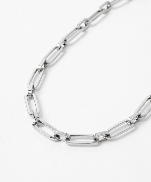 HARE（ハレ）の「【WEB限定 MADE IN JAPAN】ステンレススクエアチェーンネックレス(HARE)（ネックレス・メンズ・シルバー・FREE）」の3枚目の写真