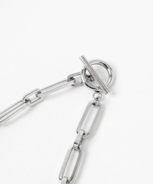 HARE（ハレ）の「【WEB限定 MADE IN JAPAN】ステンレススクエアチェーンネックレス(HARE)（ネックレス・メンズ・シルバー・FREE）」の5枚目の写真