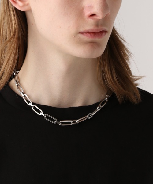 HARE（ハレ）の「【WEB限定 MADE IN JAPAN】ステンレススクエアチェーンネックレス(HARE)（ネックレス・メンズ・シルバー・FREE）」の9枚目の写真