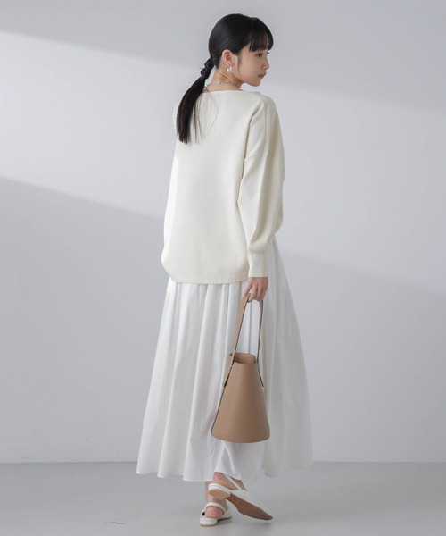 セール】スムースワイドニットプルオーバー（ニット/セーター）｜NANO