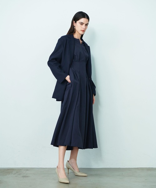 N.O.R.C ウォッシャブルタックワンピース