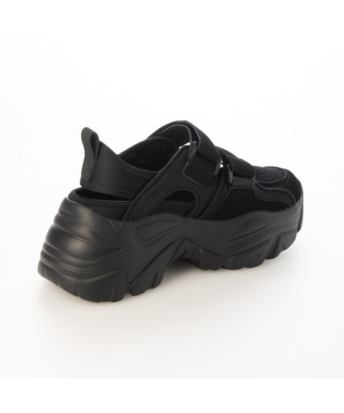 EVOL（イーボル）の「一部WEB限定カラー【EVOL】軽量厚底ベルトスニーカー IW5372（スニーカー・レディース・ベージュ/ブラック/ライトグレー・S/L/M）」の11枚目の写真