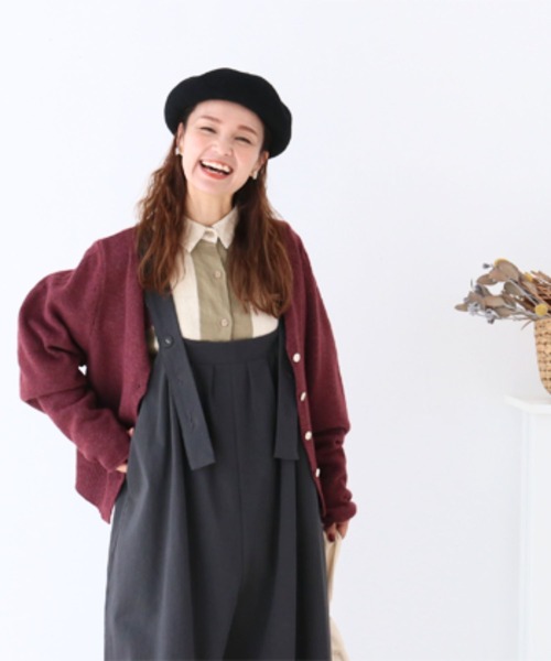 sanpo kuschel(サンポクシェル)の「お袖ゆるっと 大優勝カーディガン(カーディガン/ボレロ・レディース・パープル・FREE)」の5枚目の写真
