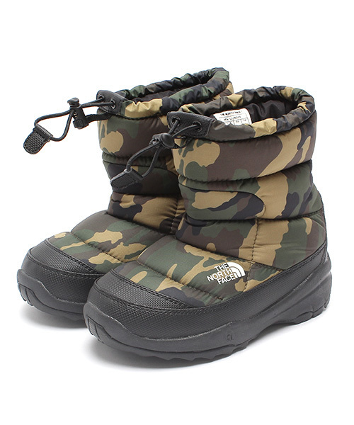 こども ビームス（コドモビームス）の「THE NORTH FACE / 15 youth ヌプシ ブーティー (17～22cm)（ブーツ・キッズ・ブラック/カモフラージュ・19cm/17cm/18cm/20cm/21cm/22cm）」の2枚目の写真