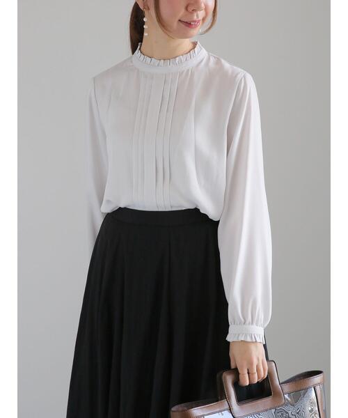 Te chichi（テチチ）の「スタンドフリルタックブラウス（シャツ/ブラウス・レディース・イエロー/グレー/ブルー・F）」の11枚目の写真