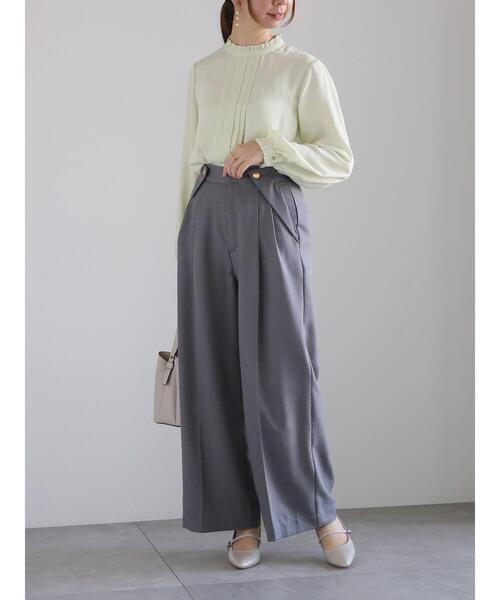 Te chichi（テチチ）の「スタンドフリルタックブラウス（シャツ/ブラウス・レディース・イエロー/グレー/ブルー・F）」の17枚目の写真