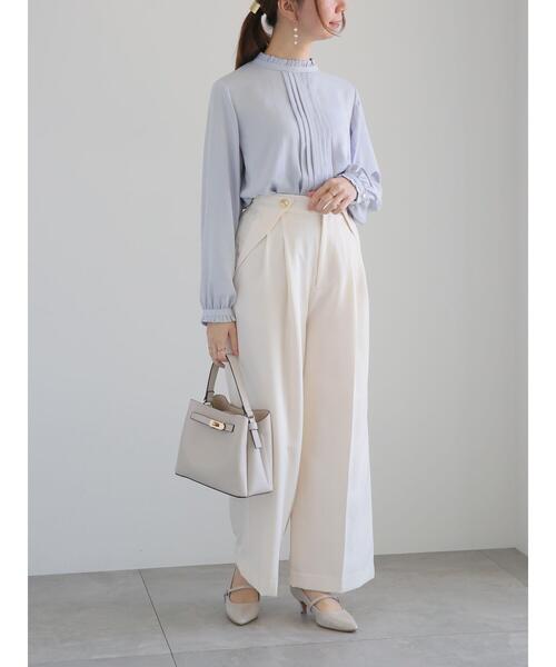 Te chichi（テチチ）の「スタンドフリルタックブラウス（シャツ/ブラウス・レディース・イエロー/グレー/ブルー・F）」の13枚目の写真