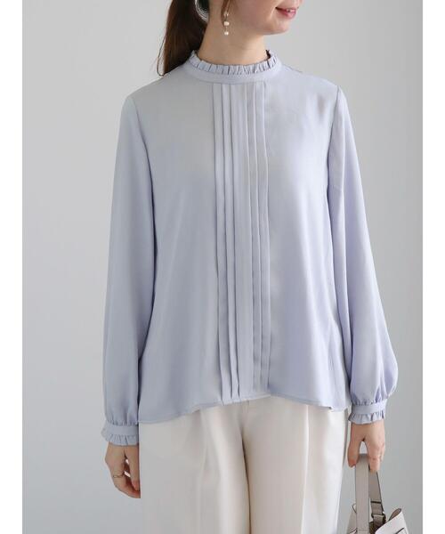 Te chichi（テチチ）の「スタンドフリルタックブラウス（シャツ/ブラウス・レディース・イエロー/グレー/ブルー・F）」の14枚目の写真