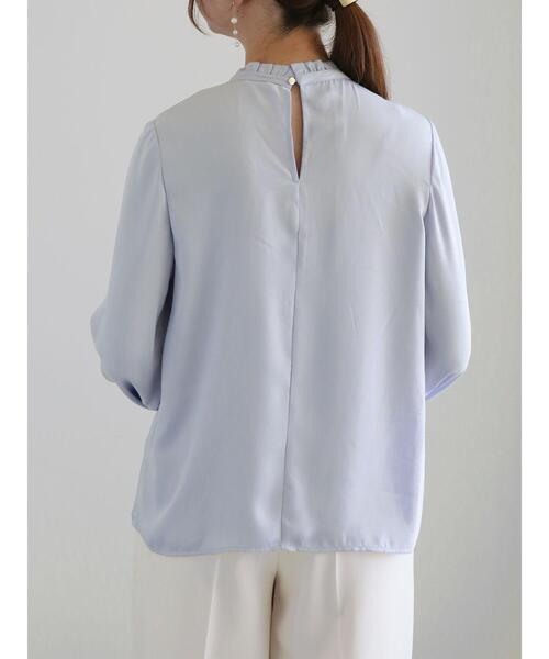 Te chichi（テチチ）の「スタンドフリルタックブラウス（シャツ/ブラウス・レディース・イエロー/グレー/ブルー・F）」の7枚目の写真